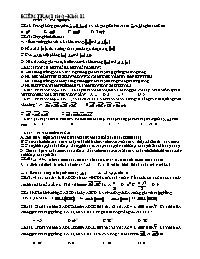 Kiểm tra (1 tiết)  khối 11 môn Toán 11